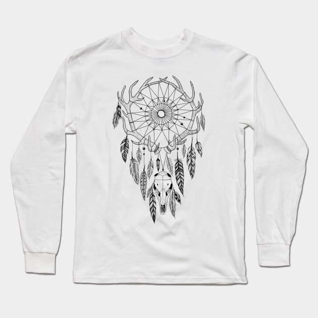 Boho Dreamcatcher Long Sleeve T-Shirt by fears